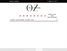 Tablet Screenshot of ozinparis.com